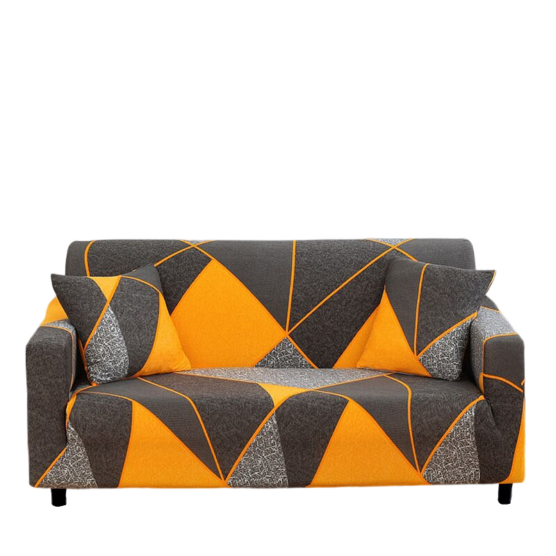 Anyseat 4 Seater Sofa Cover Marigold Style and Protection For Living Room Sofa Chair Elastic Stretchable Slipcover