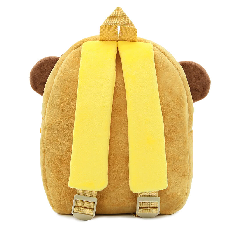 ANYKIDZ 3D Brown Tiger  Kids School Backpack Cute Cartoon Animal Style Children Toddler Plush Bag Perfect Accessories For Boys and Girls