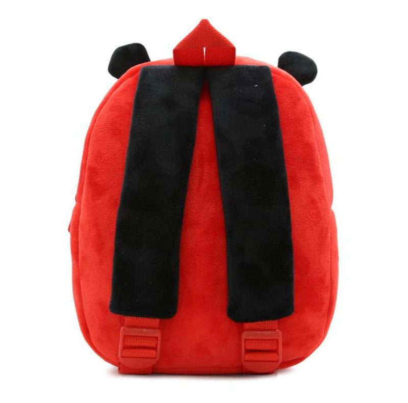 ANYKIDZ  3D Red Ladybug Kids School Backpack Cute Cartoon Animal Style Children Toddler Plush Bag Perfect Accessories For Boys and Girls