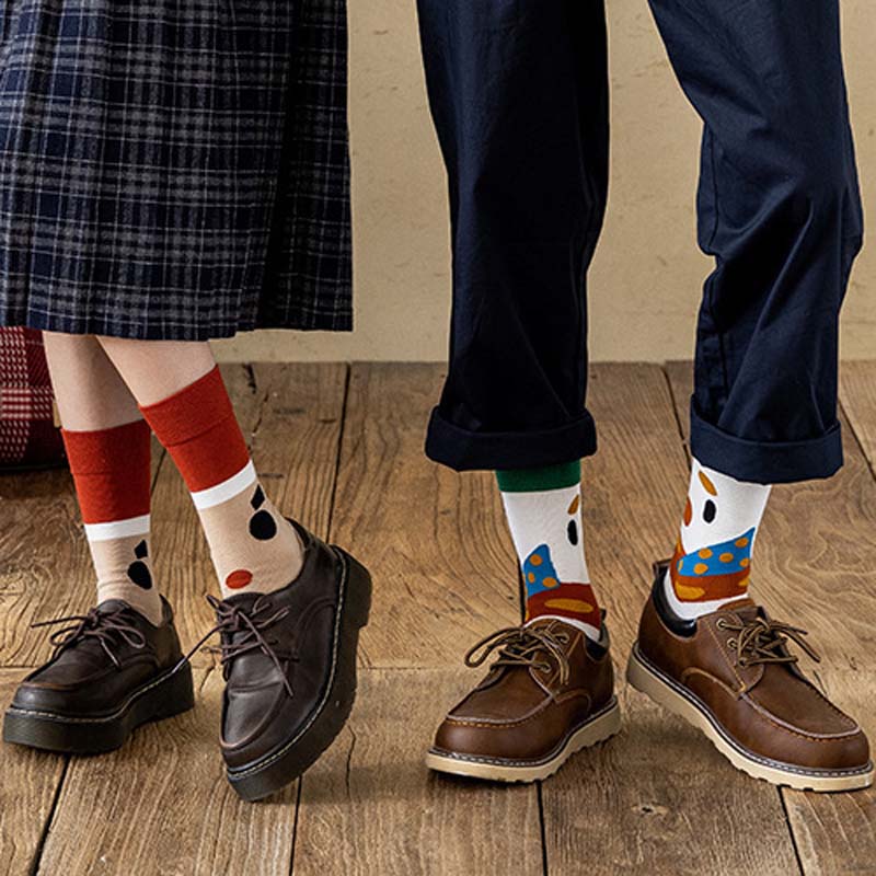 Anyfootwear 3 Pairs Women’s Joyful Holiday Cotton Socks Funny Gift Party