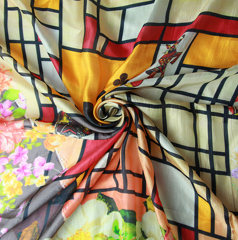 Anyyou 100% Mulberry Silk Orange Long Scarf Luxury Brand Women Beach Shawl Wear Swimwear Pashimina Face Shield Foulard