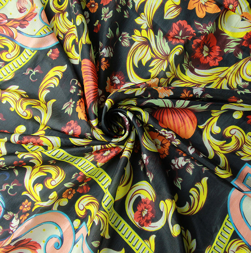 Anyyou 100% Mulberry Silk Multicolor Long Scarf Luxury Brand Women Beach Shawl Wear Swimwear Pashimina Face Shield Foulard