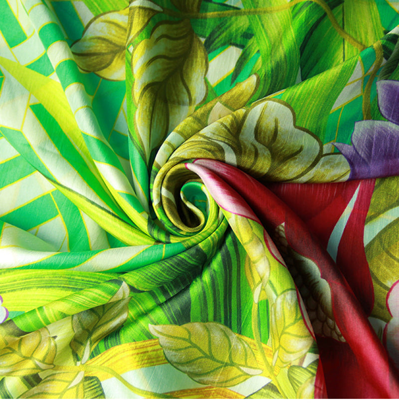 Anyyou 100% Mulberry Silk Avocado Green Long Scarf Luxury Brand Women Beach Shawl Wear Swimwear Pashimina Face Shield Foulard