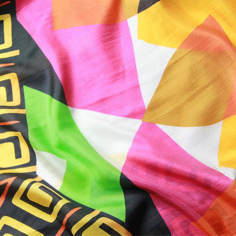 Anyyou 100% Mulberry Silk Butter Yellow Long Scarf Luxury Brand Women Beach Shawl Wear Swimwear Pashimina Face Shield Foulard