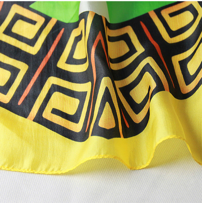 Anyyou 100% Mulberry Silk Butter Yellow Long Scarf Luxury Brand Women Beach Shawl Wear Swimwear Pashimina Face Shield Foulard