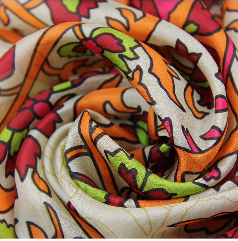 Anyyou 100% Mulberry Silk Gray Long Scarf Luxury Brand Women Beach Shawl Wear Swimwear Pashimina Face Shield Foulard