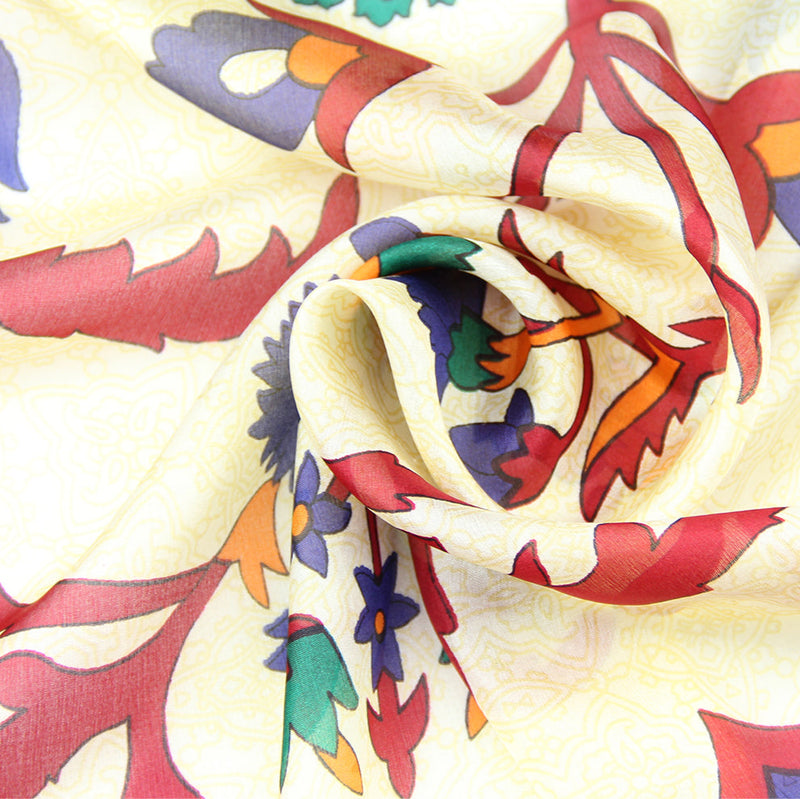 Anyyou 100% Mulberry Silk Khaki Long Scarf Luxury Brand Women Beach Shawl Wear Swimwear Pashimina Face Shield Foulard