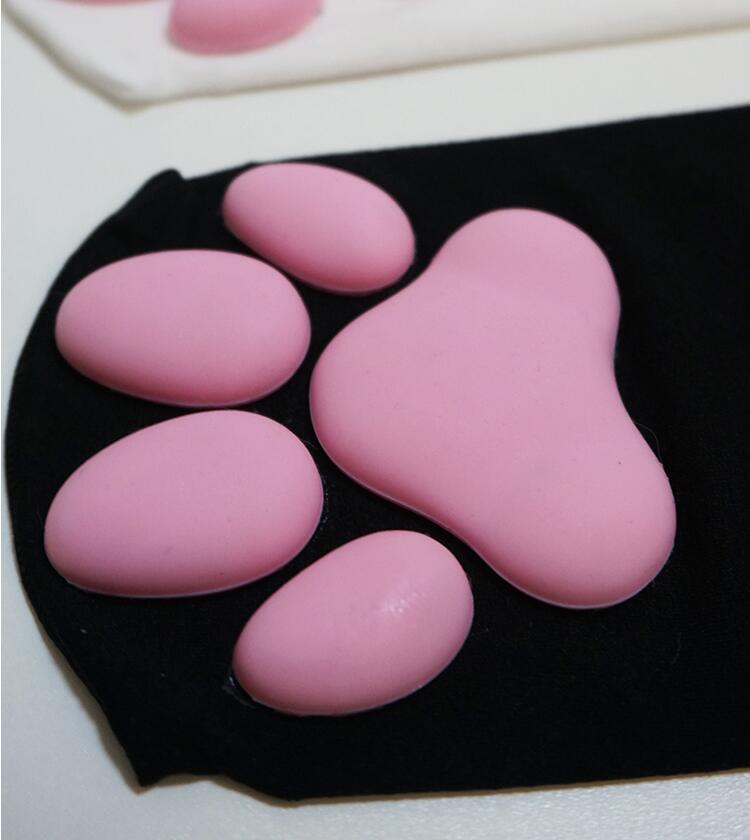 Anyfootwear 1 Pair Gray Free Size Women High Socks Stockings Lingerie 3D Cat Claw Long Socks Thigh High Compression Stockings