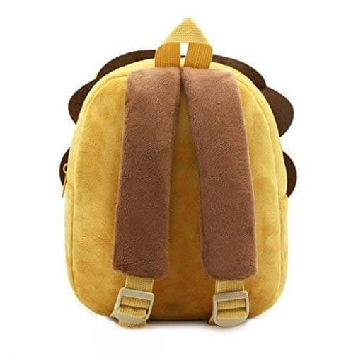 ANYKIDZ 3D Brown Lion Kids School Backpack Cute Cartoon Animal Style Children Toddler Plush Bag Perfect Accessories For Boys and Girls