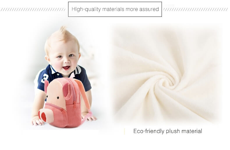 ANYKIDZ 3D Pink Pig Kids School Backpack Cute Cartoon Animal Style Children Toddler Plush Bag Perfect Accessories For Boys and Girls