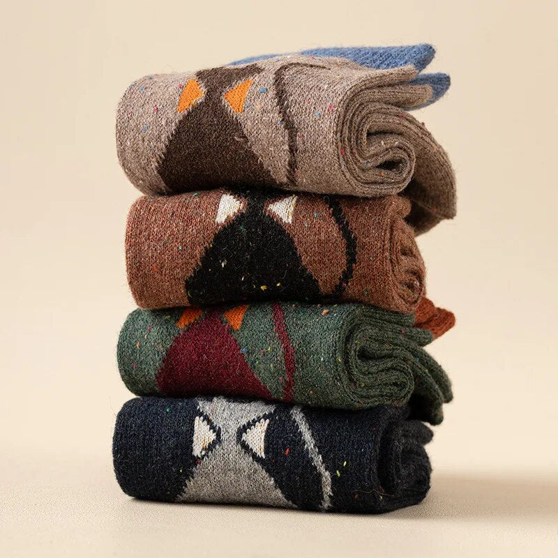 Anyfootwear 5 Pairs Size 35-40 Mixed Color Cat Bowtie Cartoon Fashion Socks High Quality Woollen Stockings Foot Wear