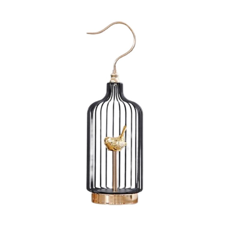 ANYHOUZ 52cm Golder Handle Birdcage Tabletop Home Decor Modern Art Living Room Display House Decorative Crafts Metal Ornaments
