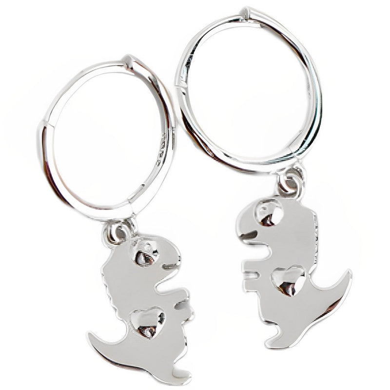 ANYCO Earrings Sterling Silver Bohemian Creative Cute Punk Dinosaur Stud For Women Girl Perfect Fashion Stylish Accessories Jewelry Gifts