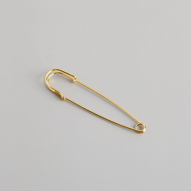 ANYCO Earrings Gold Plated Punk Personality Minimalist Pin Stud For Women Girl Teen Fashion Stylish Accessories Jewelry Gifts