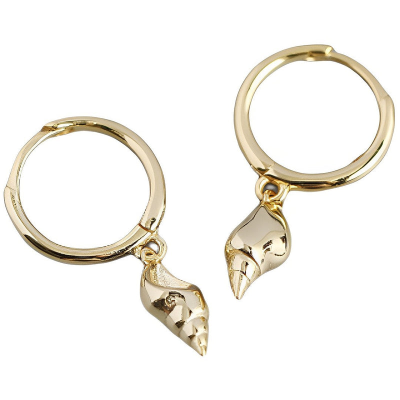 ANYCO Fashion Earrings Summer Beach Geometric Shell Conch Bohemian Unique For Women Party Jewelry Gold