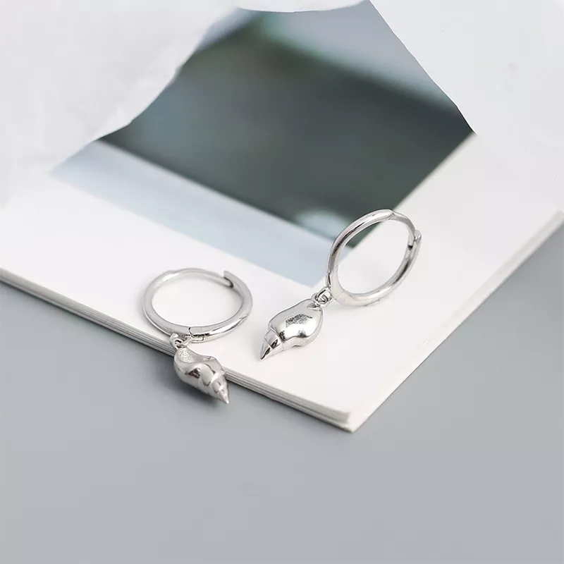 ANYCO Fashion Earrings Summer Beach Geometric Shell Conch Sterling Silver Bohemian Unique For Women Party Jewelry