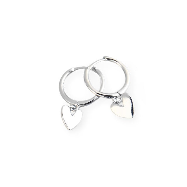 ANYCO Earrings Sterling Silver  Minimalist Love Heart Tassel Stud  For Women Girl Teen Fashion Stylish Accessories Jewelry Gifts