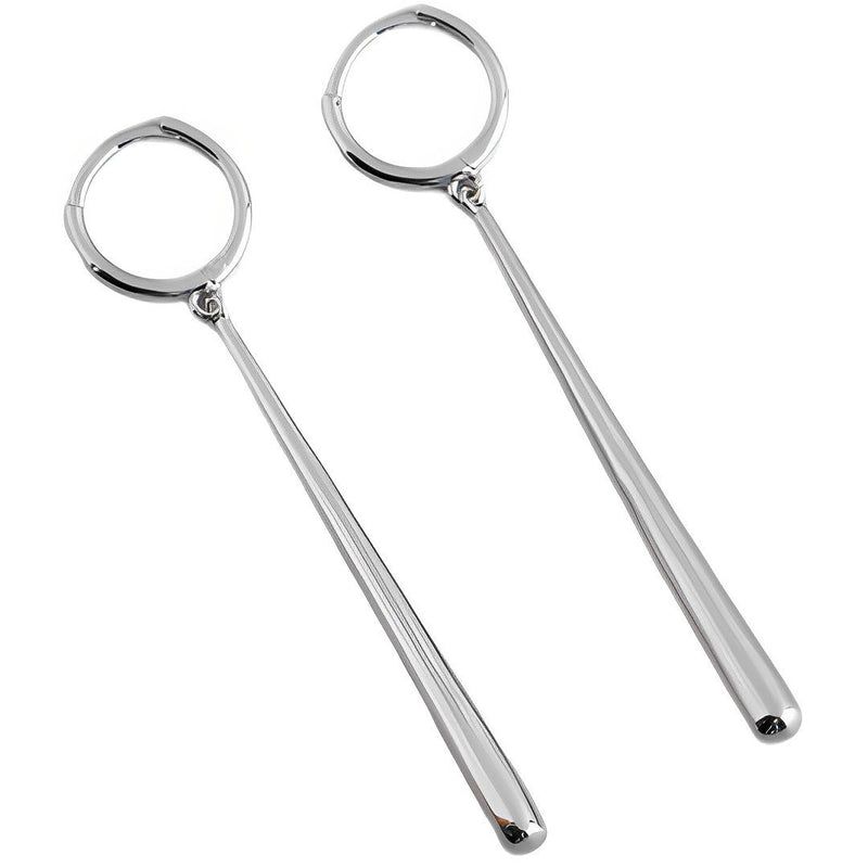 ANYCO Earrings Sterling Silver Minimalist Long Water Drop Fringe  Rock Bohemian For Women Girl Fashion Stylish Rock Punk Accessories Jewelry Gifts