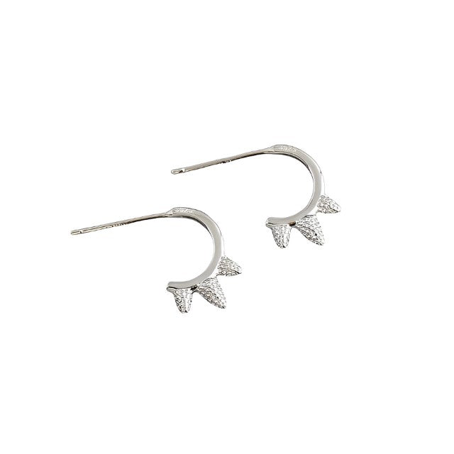 ANYCO Earrings Sterling Silver Bohemian Simple Punk Rivet Spiket Stud For Women Girl Teen Fine Fashion Stylish Accessories Jewelry Gifts