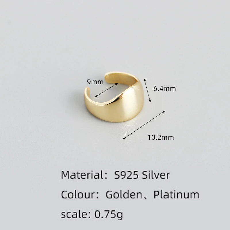 ANYCO Earrings Minimalist No Pierceing Ear Clips Gold Gothic Charm Ear Cuff For Women Jewelry Gold