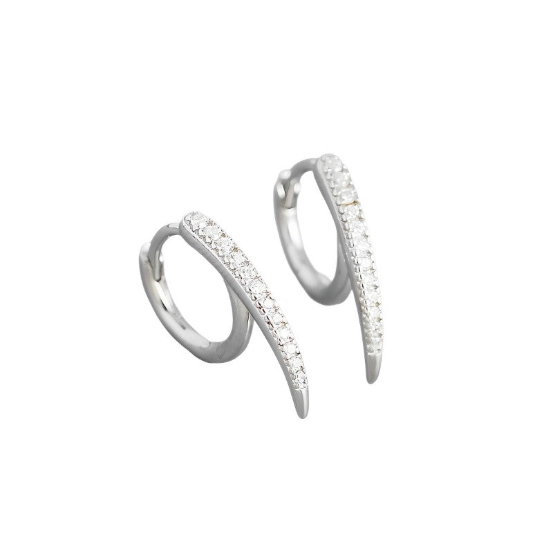 ANYCO Earrings Sterling Silver European Bohemian Unique Charm Punk Spiked For Women Girl Teen Chic Fashion Stylish Accessories Jewelry Gifts