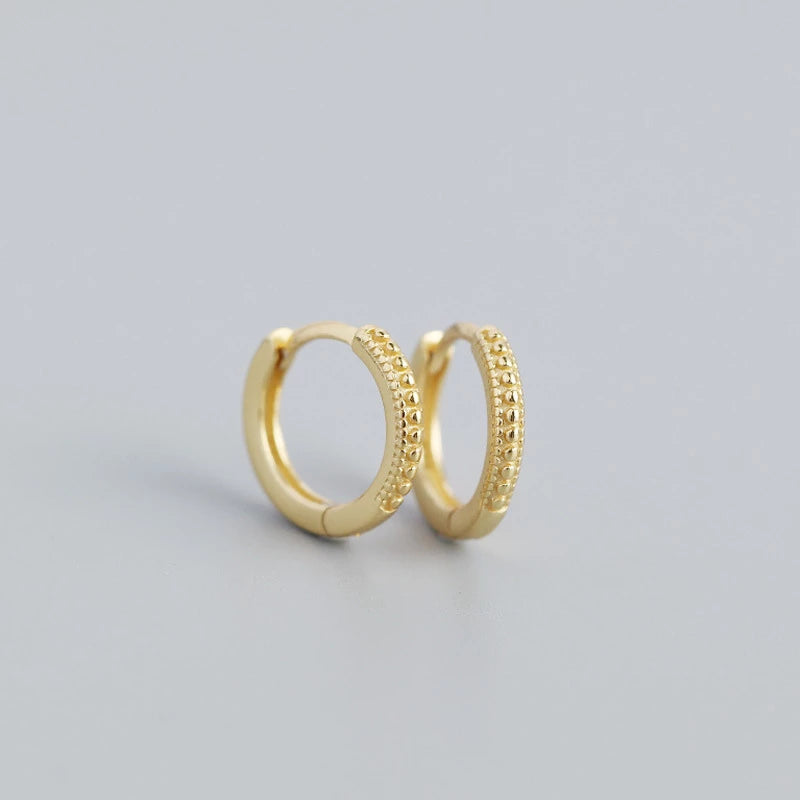 ANYCO Earrings Gold Plated Minimalist Chic Bohemian Beads Ear Buckle For Women Girl Teen Chic Fashion Stylish Accessories Jewelry Gifts