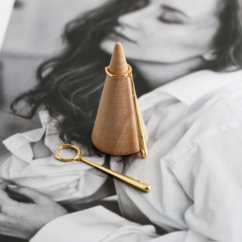 ANYCO Earrings Gold Plated Minimalist Long Water Drop Fringe  Rock Bohemian For Women Girl Fashion Stylish Rock Punk Accessories Jewelry Gifts