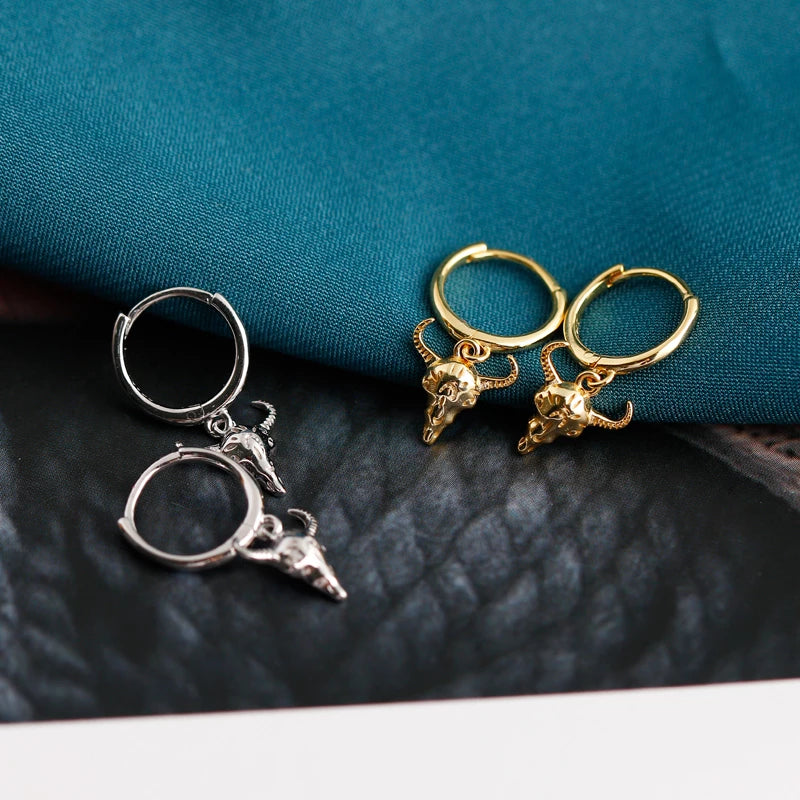 ANYCO Earrings Gold Plated Cute Halloween Elk Pendant Stud For Women Girl Teen Elegant Perfect Fashion Stylish Accessories Jewelry Gifts