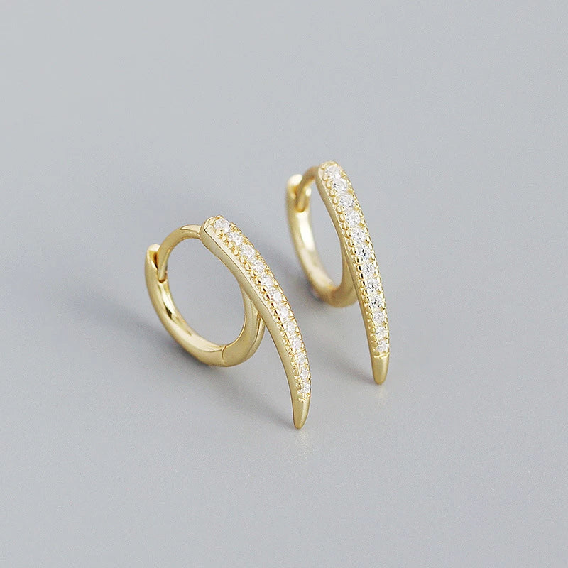 ANYCO Earrings Gold Plated European Bohemian Unique Charm Punk Spiked For Women Girl Teen Chic Fashion Stylish Accessories Jewelry Gifts