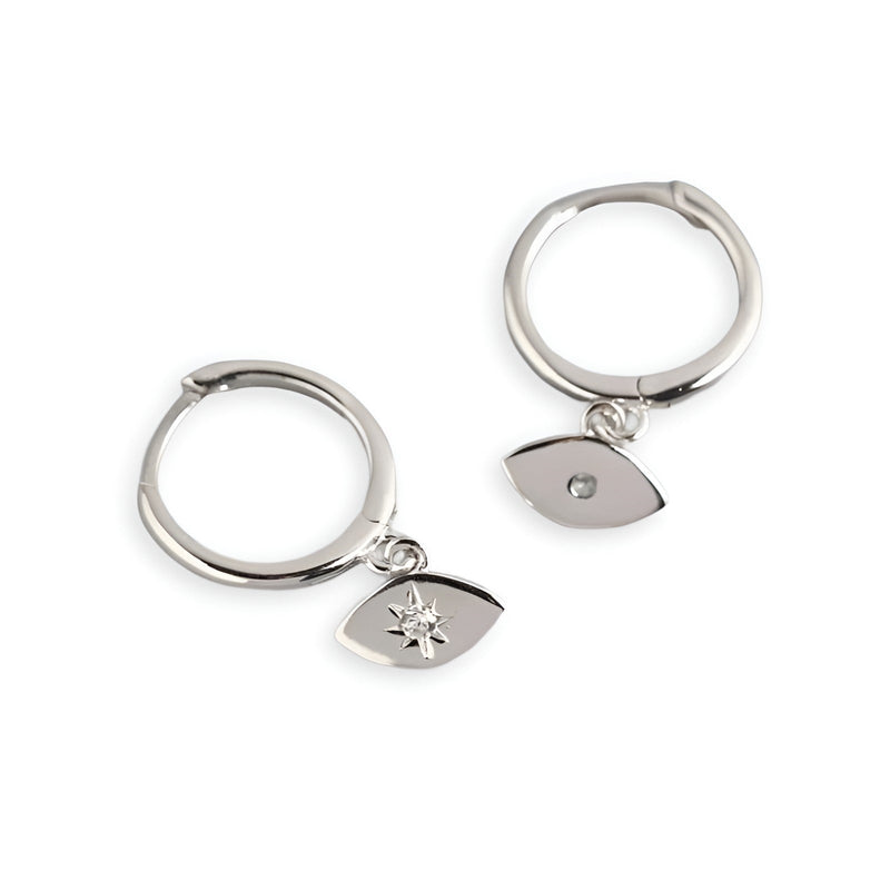 ANYCO Earrings Sterling Silver  Bohemian Creative Eye Hanging Pendant For Women Teen Perfect Fashion Stylish Accessories Jewelry Gifts