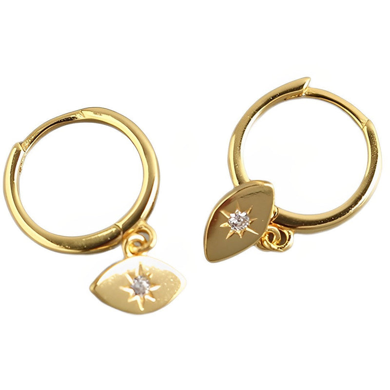 ANYCO Earrings Gold Plated Bohemian Creative Eye Hanging Pendant For Women Teen Fashion Stylish Accessories Jewelry Gifts