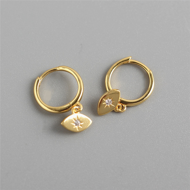 ANYCO Earrings Gold Plated Bohemian Creative Eye Hanging Pendant For Women Teen Fashion Stylish Accessories Jewelry Gifts