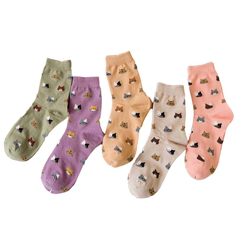 Anyfootwear 5 Pairs One Size 5-9 Mixed Colors No Show Thin Invisible Fashion Socks With Summer High Quality Ankle Solid Color Breathable Socks