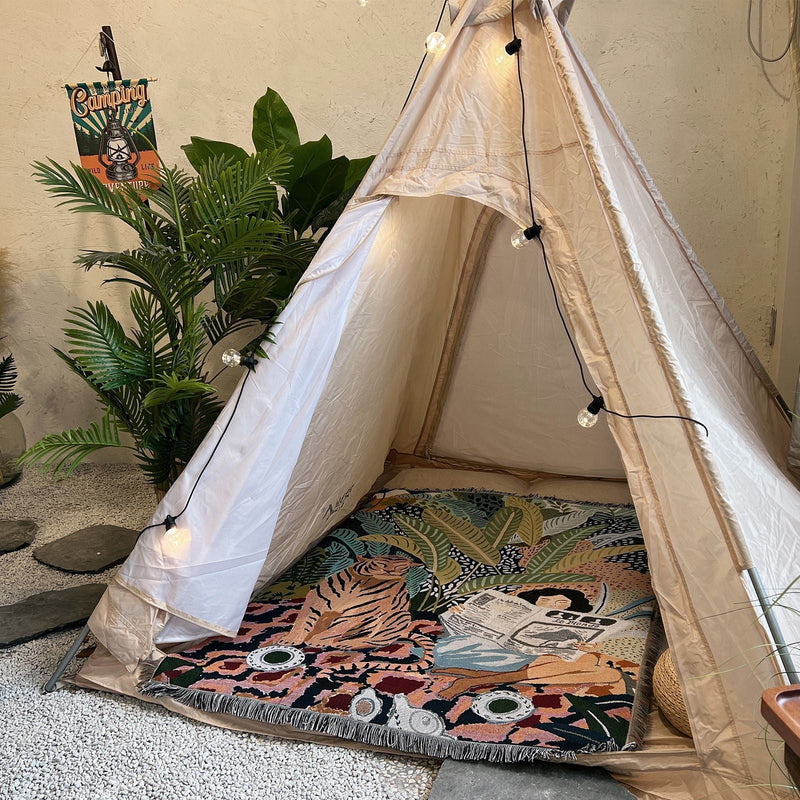 Anycozy Tiger Throw Blanket Sofa Couch Bed Cover Camping Mat