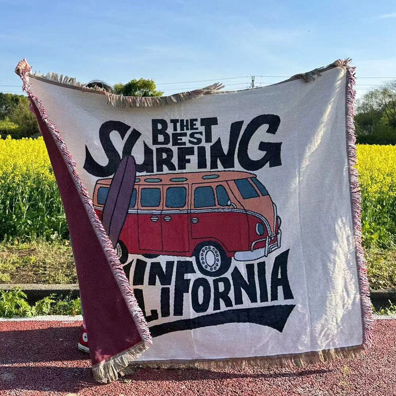 Anycozy Surfing California Throw Blanket Cozy Sofa Bed Cover