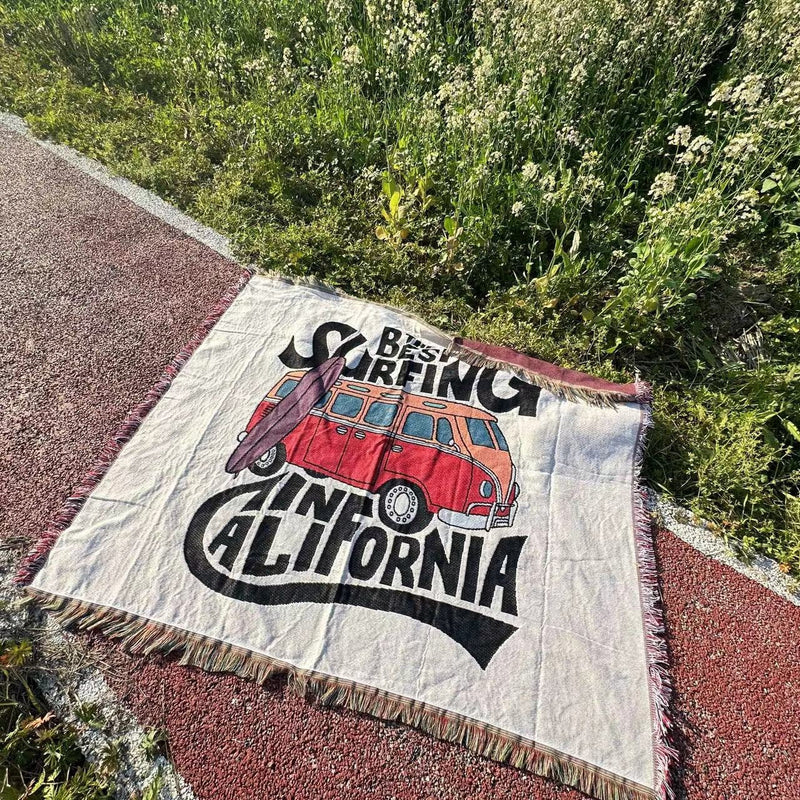 Anycozy Surfing California Throw Blanket Cozy Sofa Bed Cover