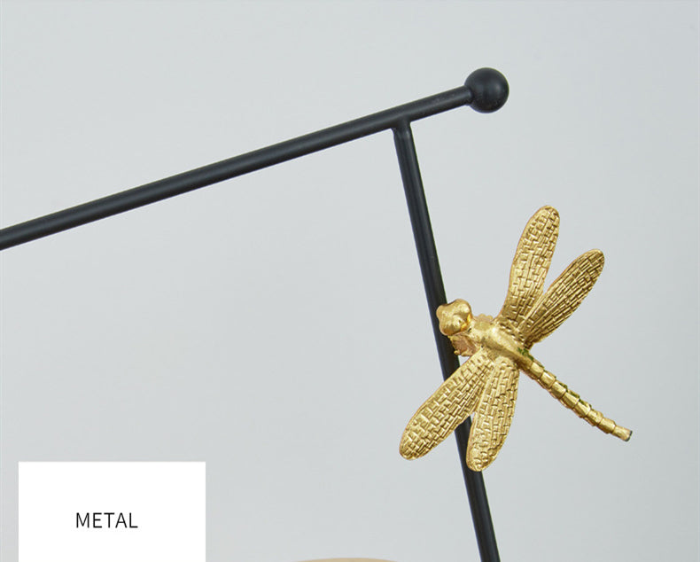 ANYDECO 29cm Candle Holder Flower Vase Tabletop Home Decor Modern Art Living Room Display House Decorative Crafts Ornaments with Metal Base