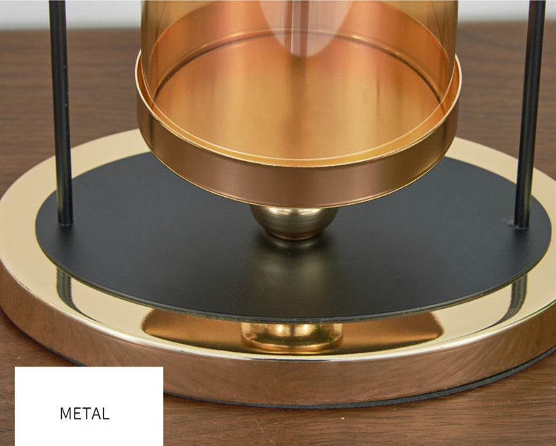 ANYDECO 29cm Candle Holder Flower Vase Tabletop Home Decor Modern Art Living Room Display House Decorative Crafts Ornaments with Metal Base