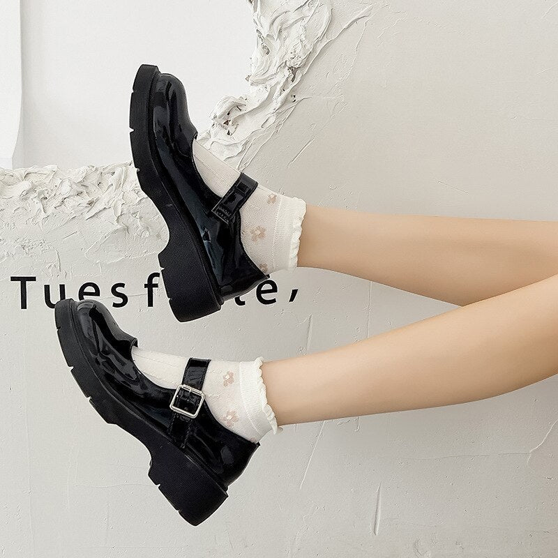 Anyfootwear 5 Pairs One Size 35-40 Cute Summer Short Boat Invisible Chaussette Ribbon Print Cotton Ankle  Breathable Women Sock