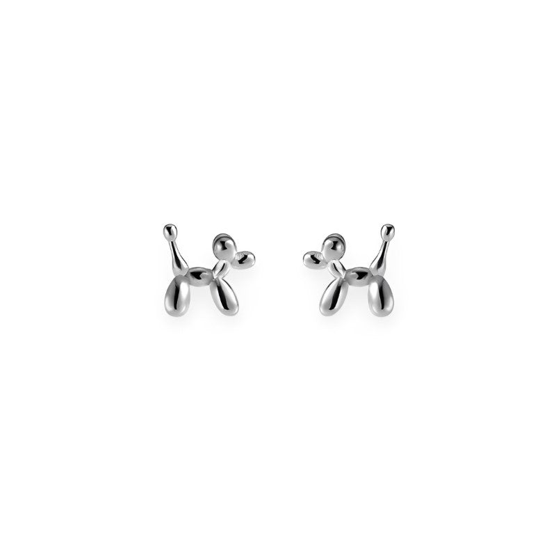 ANYCO Fashion Earrings Silver 925 Sterling Cute Cartoon Halloween Puppy Stud Minimalist Jewelry Women Accessories