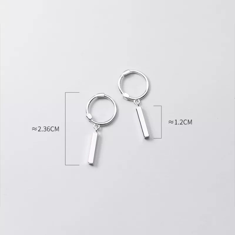 ANYCO Fashion Earrings Rose Gold Bohemian Geometry Stick Tassel Stud Hip Hop Punk Party Jewelry Gift for Women