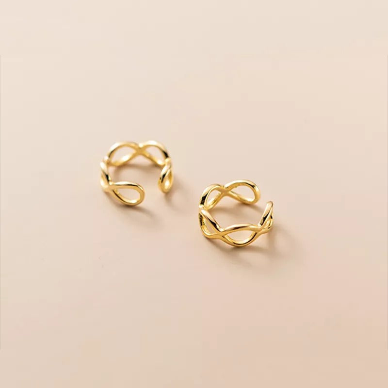 ANYCO Fashion Earrings Spring Gold 925 Sterling Luxury Zircon Simple Pendant Charm Stud for Women Jewelry Accessories