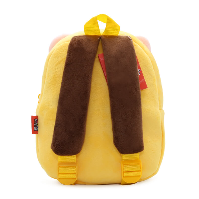 ANYKIDZ 3D Yellow Leopard Kids School Backpack Cute Cartoon Animal Style Children Toddler Plush Bag Perfect Accessories For Boys and Girls