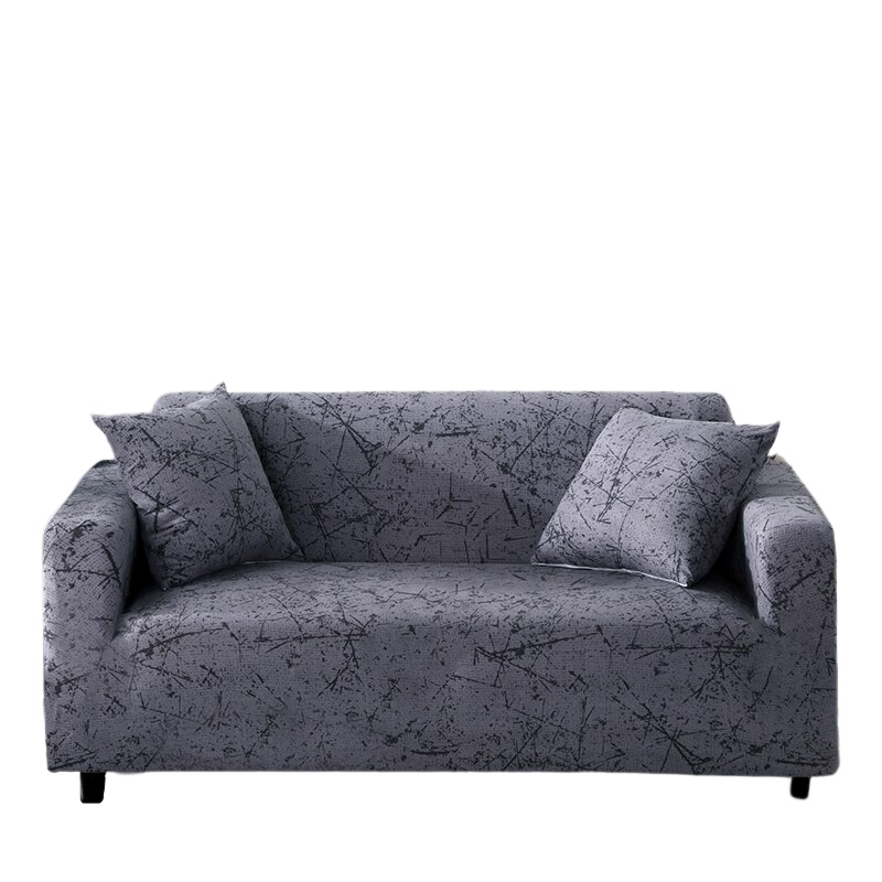 Anyseat 4 Seater Sofa Cover Marble Gray Style and Protection For Living Room Sofa Chair Elastic Stretchable Slipcover