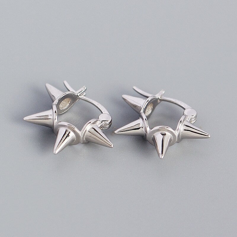 ANYCO Buckle Earrings Punk Minimalist Rivets Ear Buckle Women Men Hip Hop Rock Jewelry Gold